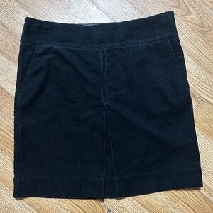 NWT Ann Taylor LOFT Black corduroy Skirt